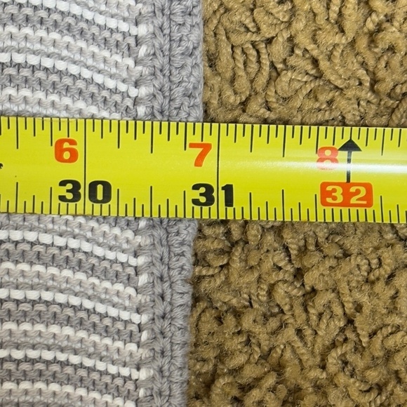 Pottery Barn Kids Stripe Knit Stroller Blankets Set of 2 Baby Boy Grey Blue - Picture 9 of 13